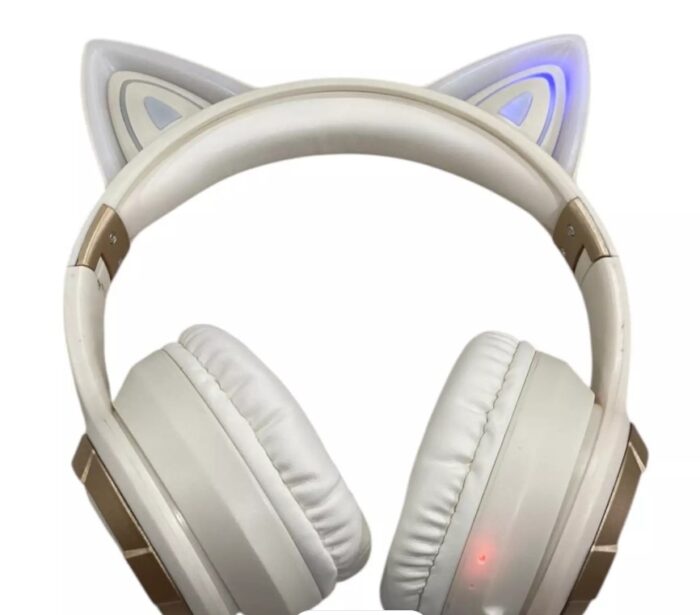 Audífonos Diadema Con Orejas De Gato y Retroiluminado YDM60