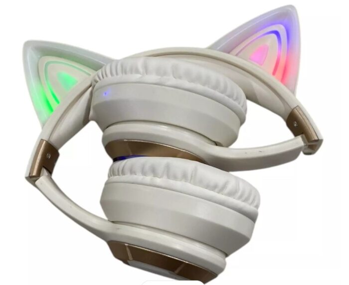 Audífonos Diadema Con Orejas De Gato y Retroiluminado YDM60